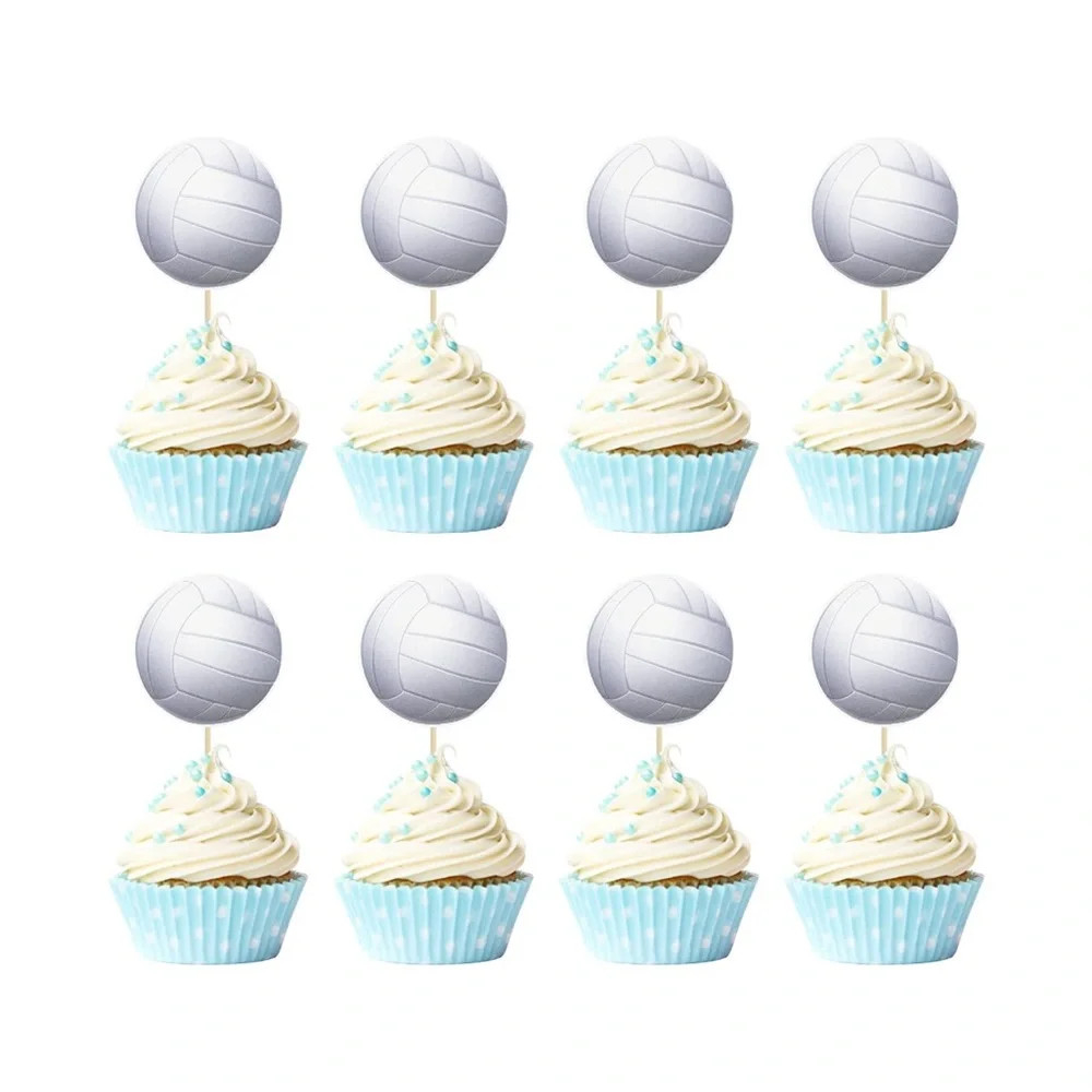 Volleyball Cupcake Toppers, 36 ct